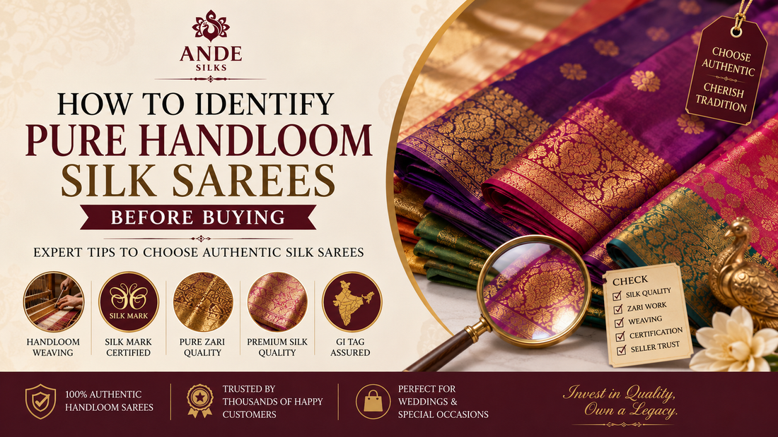How to Identify Pure Handloom Silk Sarees Before Buying