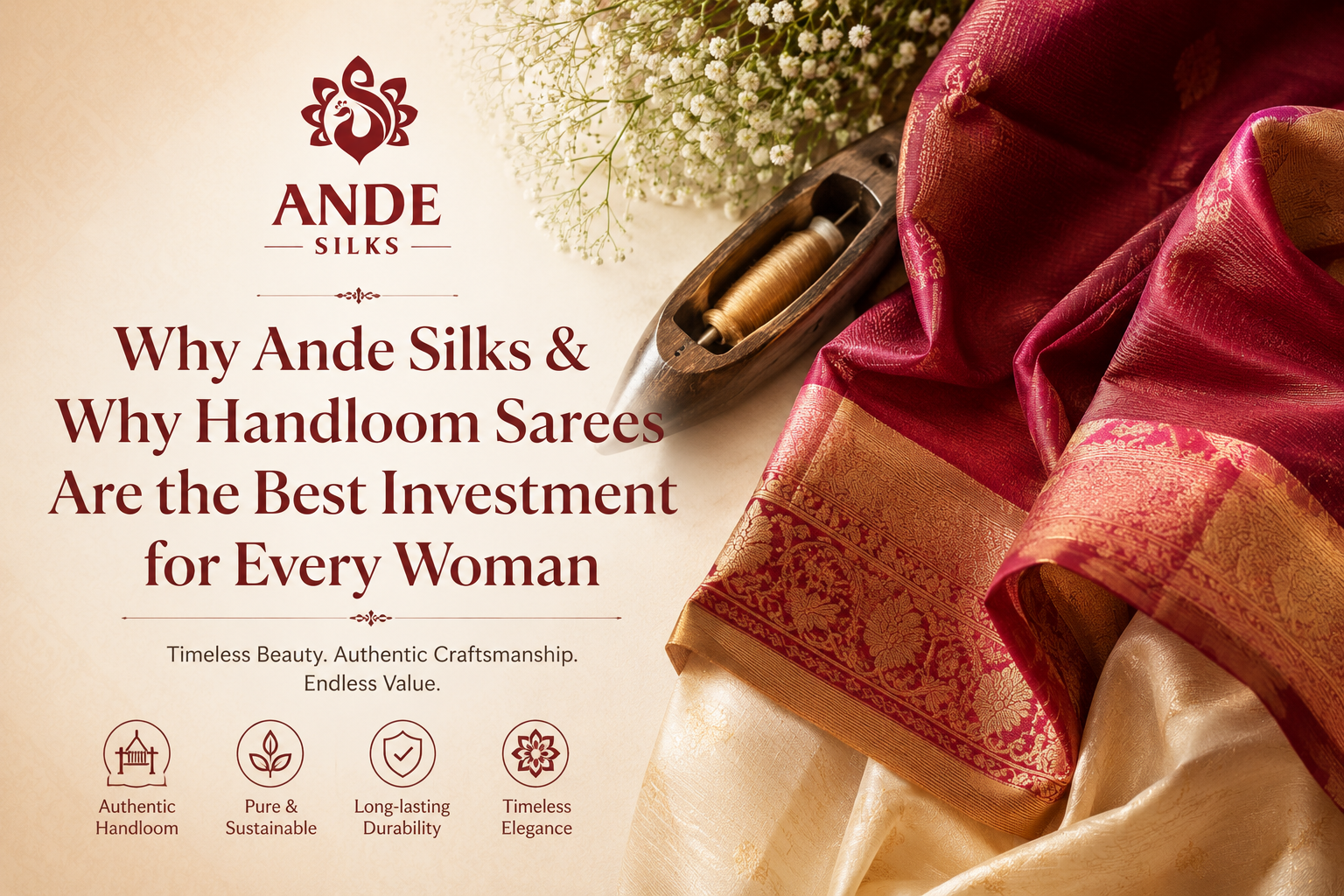 Why Ande Silks & Why Handloom Sarees Are the Best Investment for Every Woman