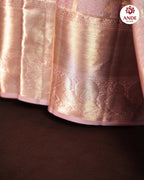 Lavender Kanchipuram Tiger Skin Inspired Saree