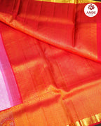 Lavender Pink Kanchipuram Meena Border Saree