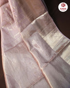Lavender Kanchipuram Tiger Skin Inspired Saree