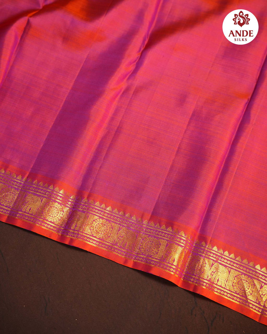 Purple Kanchi Pattu Special Butties Saree