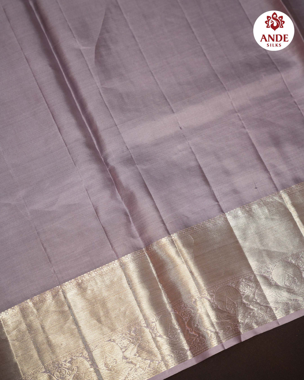 Lavender Kanchipuram Tiger Skin Inspired Saree
