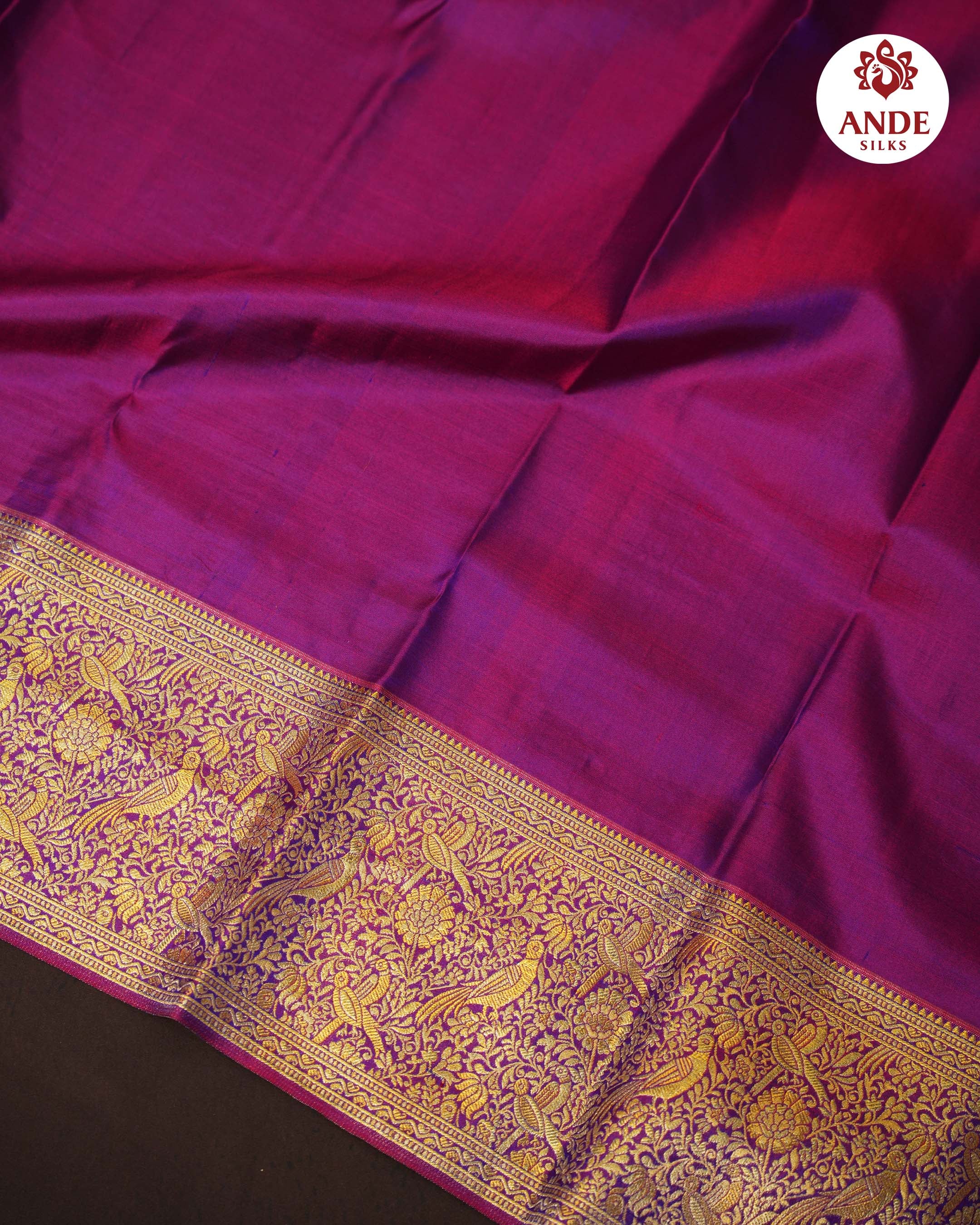 Sky Blue Kanchipuram Meena Border Silk Saree