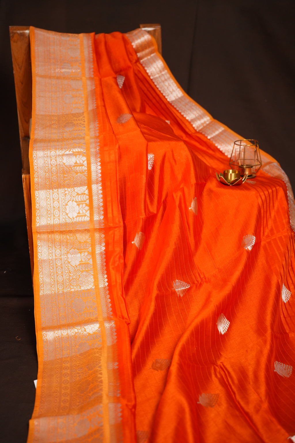 Banarasi Orange Saree Collection