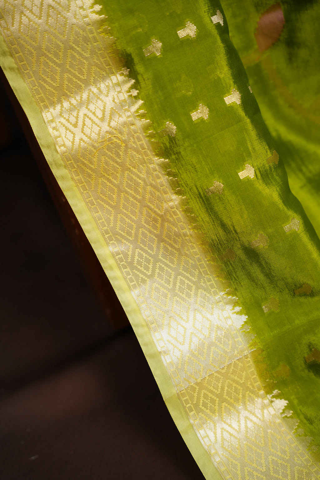 Banarasi Green Mango Saree Collection