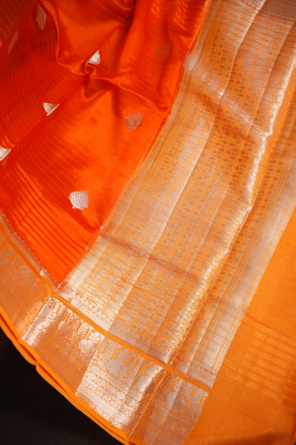 Banarasi Orange Saree Collection
