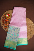Kanchi Pattu Saree Bridal Collection Pink & Green | Ande Silks