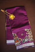 Mangalagiri Applique Work Saree Traditional Art | Ande Silks