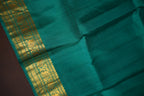 Cream Gadwal Vintage Collection Saree with Green Border | Ande Silks
