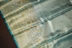 Kanchi Pattu Saree Bridal Collection Pastel Peach Blue | Ande Silks