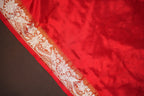 IKKAT Work Designer Saree with Floral Patterns & Contrast Border | Ande Silks