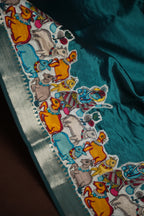 Mangalagiri Applique Work Saree Krishna Design | Ande Silks