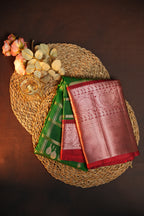 Vintage Kanchi Checks Saree with Traditional Zari Border