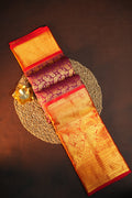 Bridal Maharani Border Saree with Rich Temple Zari Design