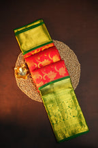 Bridal Maharani Border Saree with Rich Zari Weave
