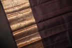 Vintage Kanchi Checks Saree in Rust with Rich Zari Border