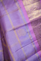 Vintage Kanchi Checks Saree in Lavender Pink