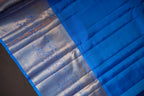 Vintage Kanchi Checks Saree in Royal Blue & Magenta