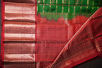 Vintage Kanchi Checks Saree with Traditional Zari Border