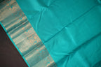 Kanchi Printed Kalamkari Saree with Silver Zari Border