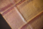 Pink Kanchi Meena Border Saree with Floral Woven Pallu