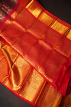 Bridal Maharani Border Saree with Rich Temple Zari Design