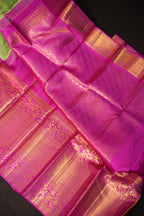 Bridal Maharani Border Saree with Traditional Zari Weave