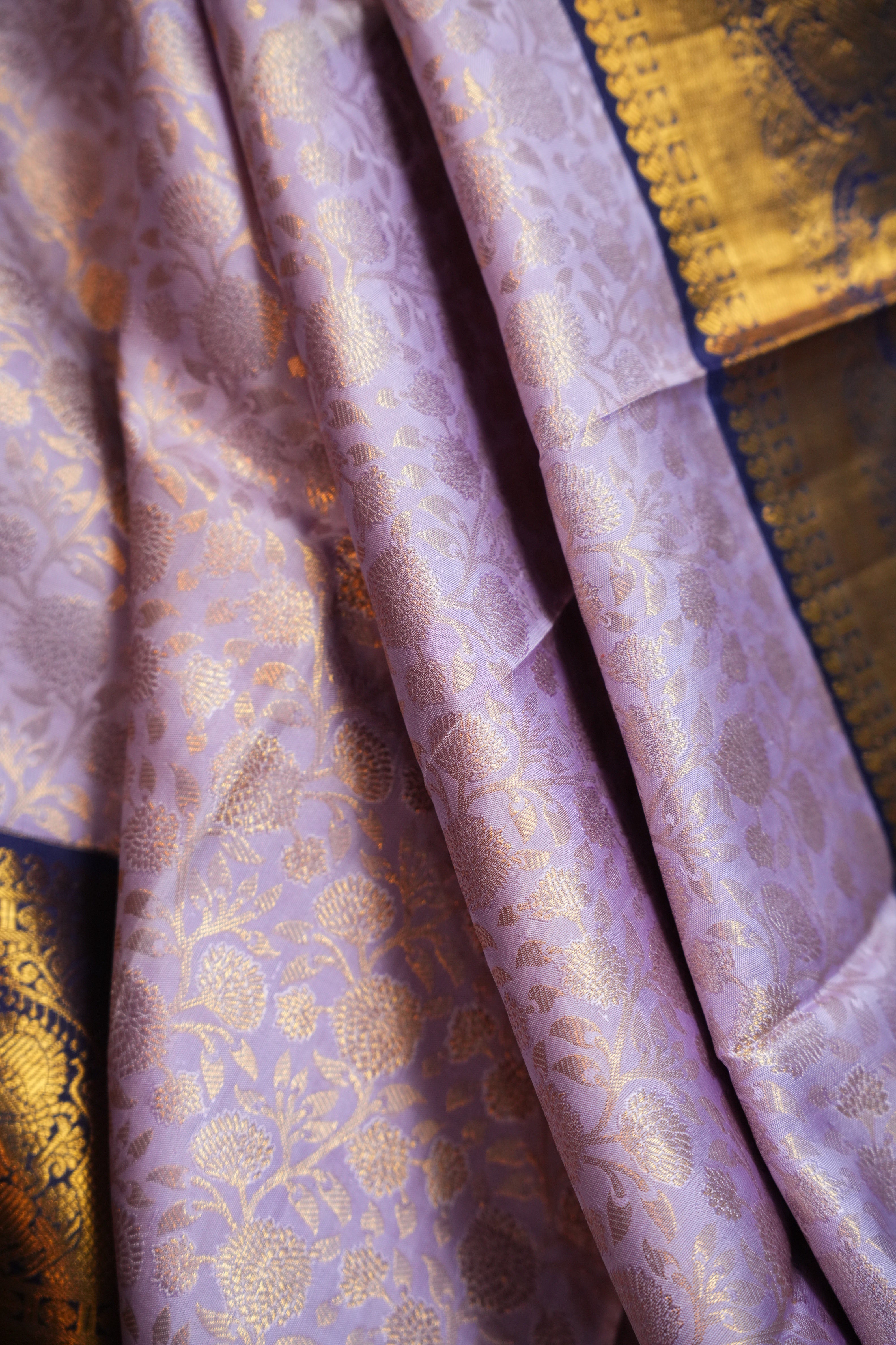Bridal Maharani Border Saree with Regal Zari Weave