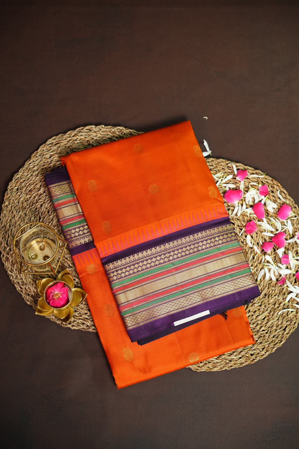 Kanchi Soft Silk Saree with Zari Border