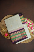 Kanchi Soft Silk Saree with Zari Border
