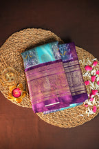 Ikkat Kanchi Border Saree with Rich Kanchi Pallu