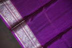 Royal Mustard Maharani Pattu Saree with Silver Zari Border