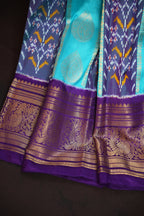 Ikkat Kanchi Border Saree with Rich Kanchi Pallu