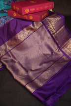 Ikkat Kanchi Border Saree with Rich Kanchi Pallu