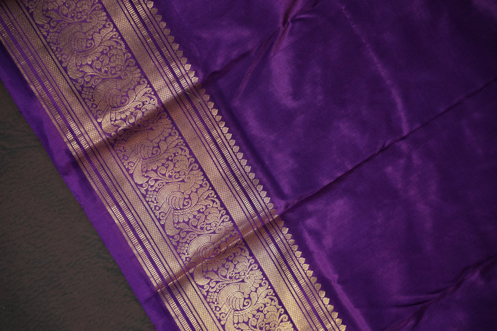 Ikkat Kanchi Border Saree with Rich Kanchi Pallu