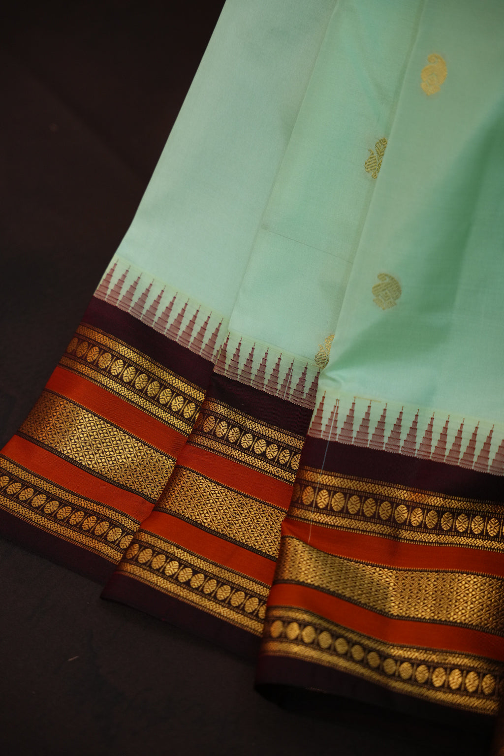Kanchi Soft Silk Saree with Zari Border