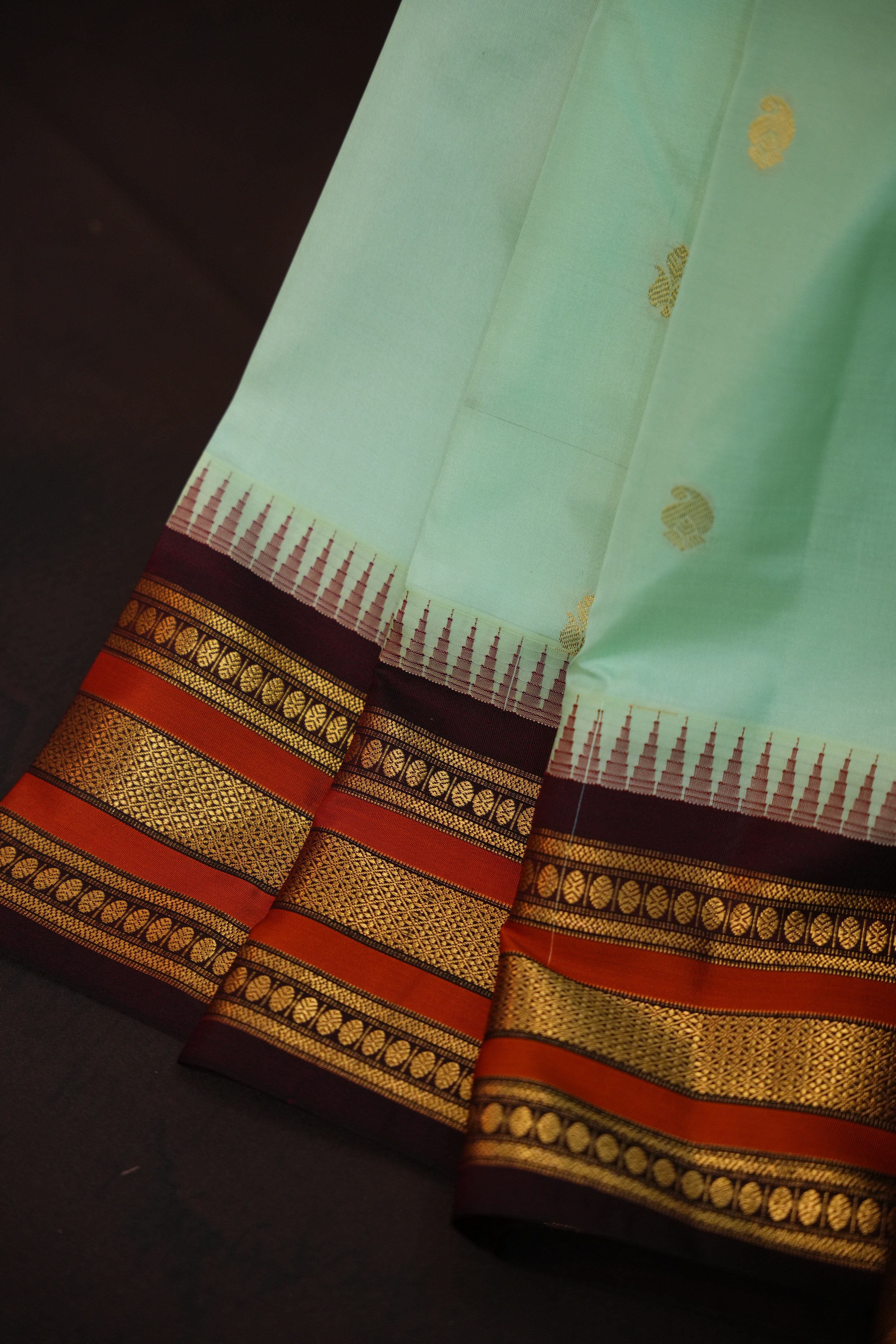 Kanchi Soft Silk Saree with Zari Border