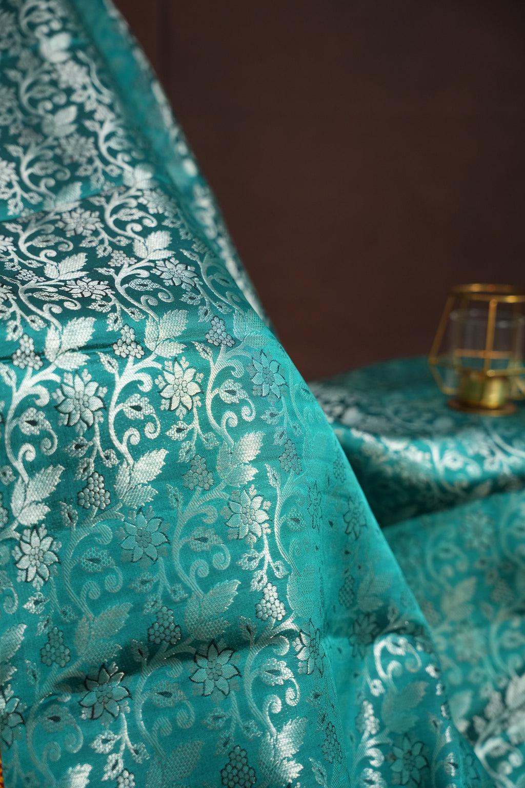 Royal Red Pattu Lehanga Saree with Antique Gold Zari Weave
