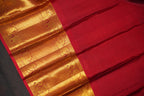 Royal Red Pattu Lehanga Saree with Antique Gold Zari Weave