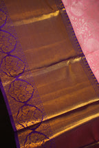 Royal Purple Pattu Lehanga Saree with Antique Gold Zari Border