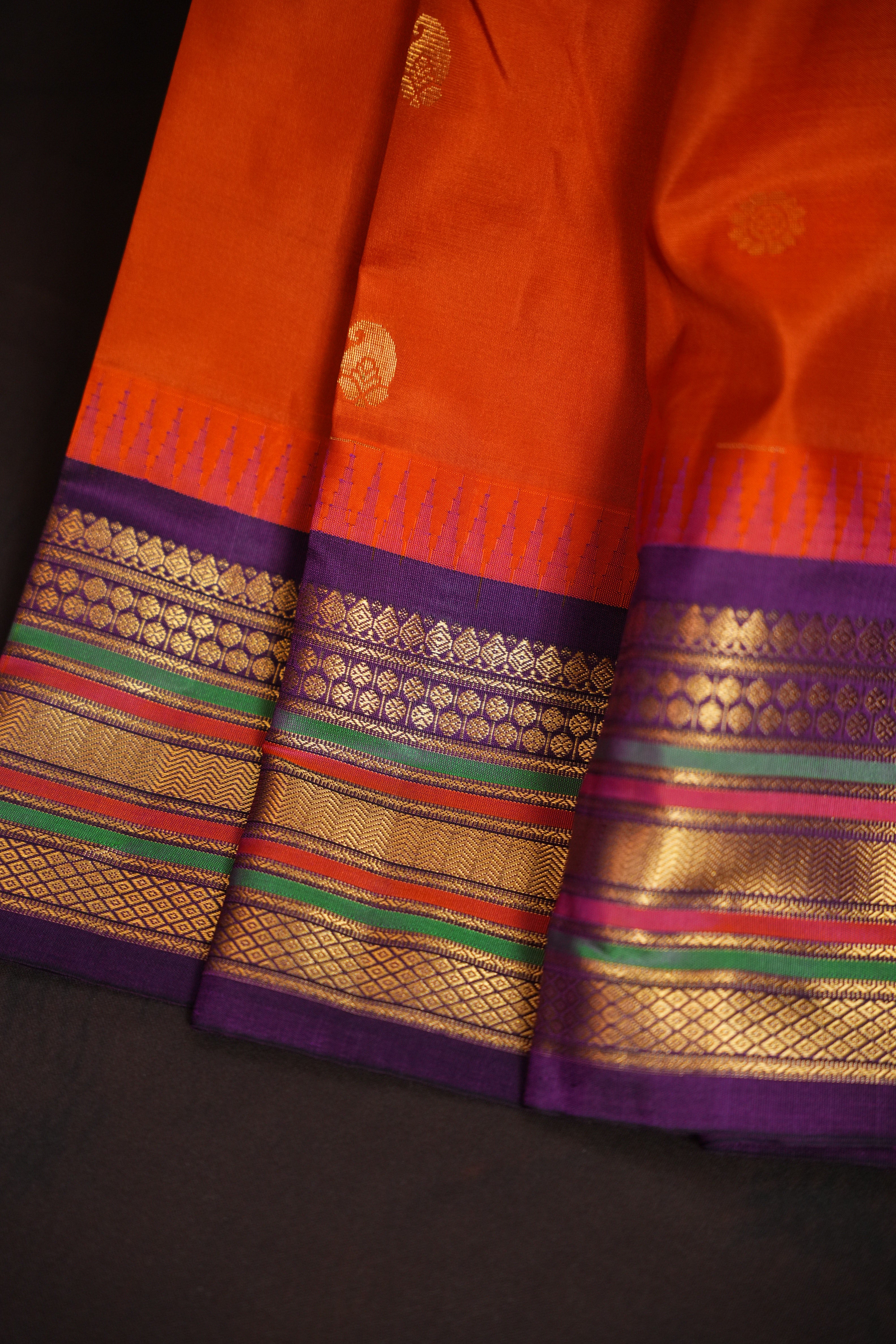 Kanchi Soft Silk Saree with Zari Border
