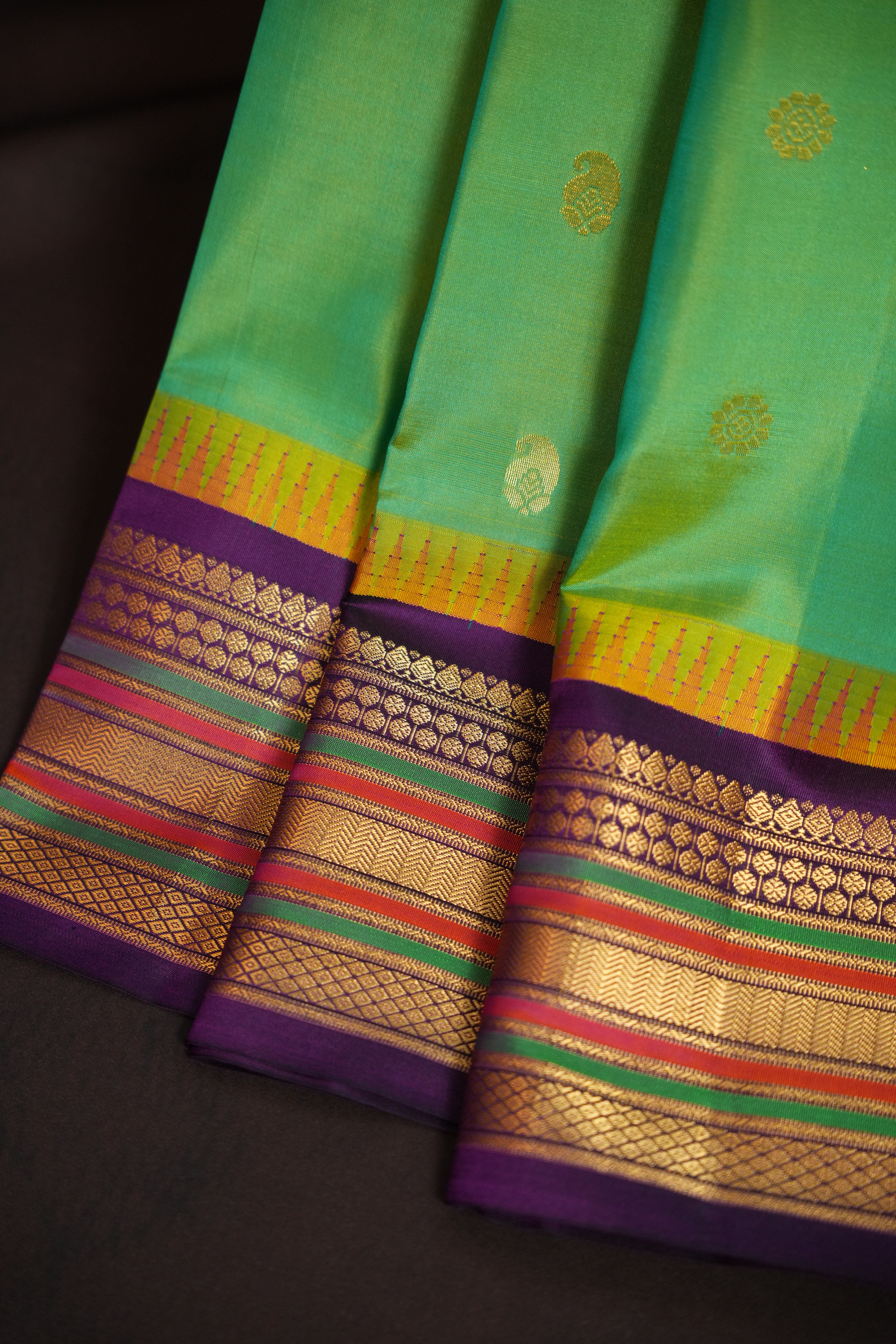 Kanchi Soft Silk Saree with Zari Border