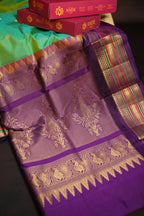 Kanchi Soft Silk Saree with Zari Border