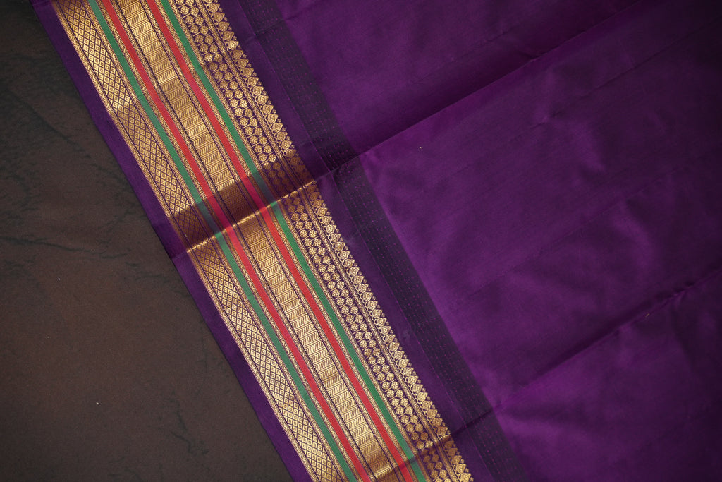 Kanchi Soft Silk Saree with Zari Border