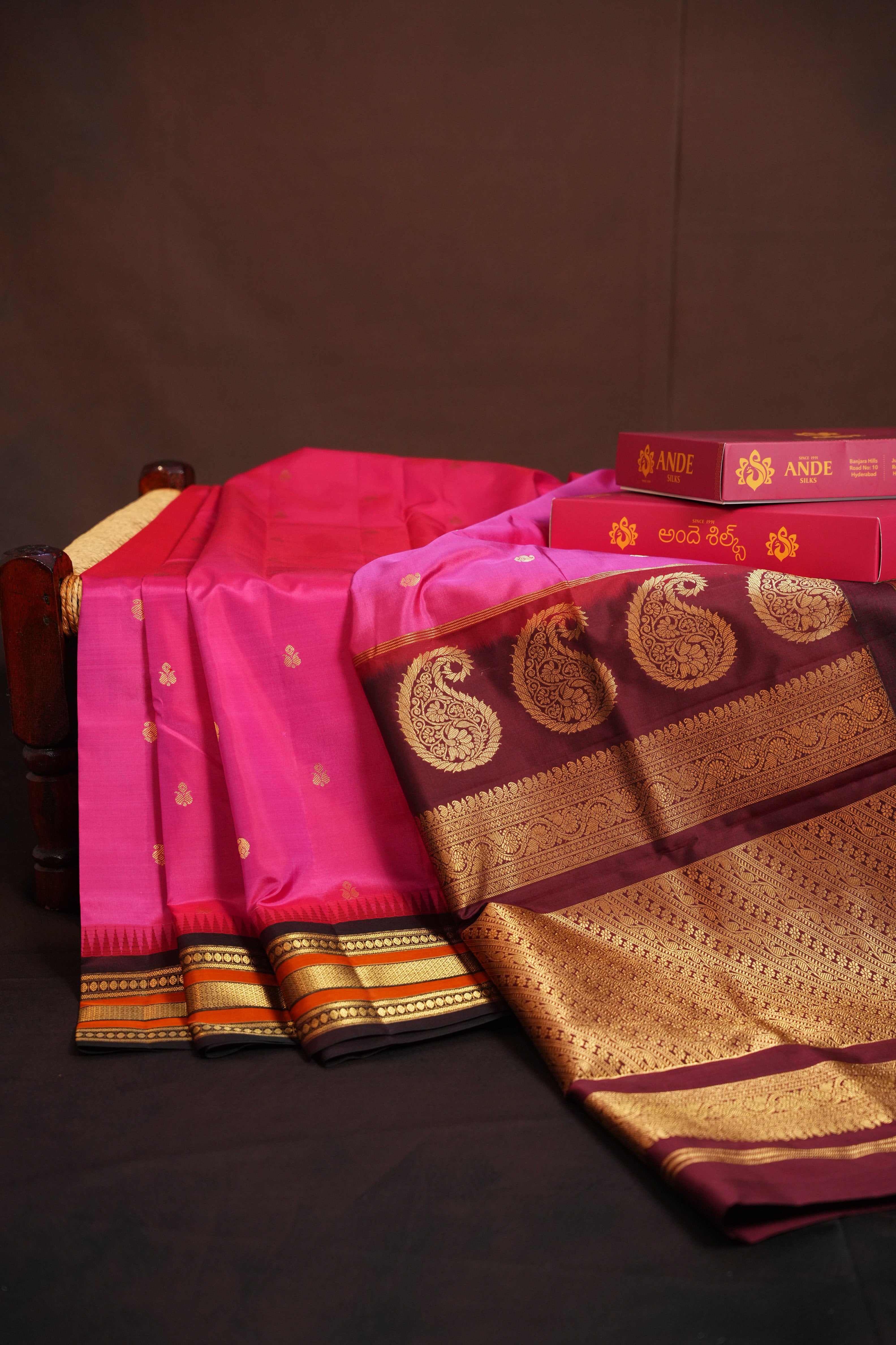 Kanchi Soft Silk Saree with Rich Zari Border