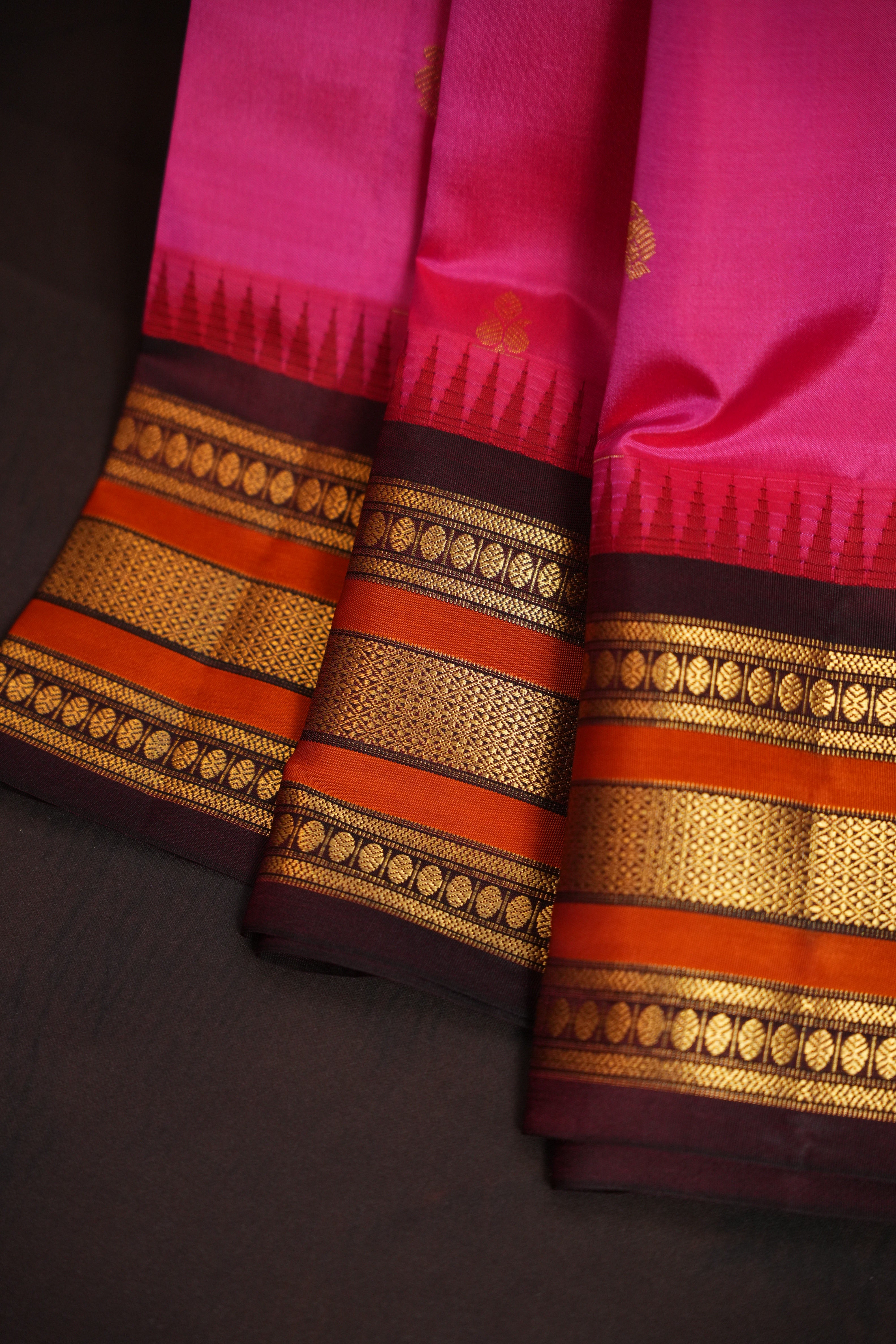 Kanchi Soft Silk Saree with Rich Zari Border