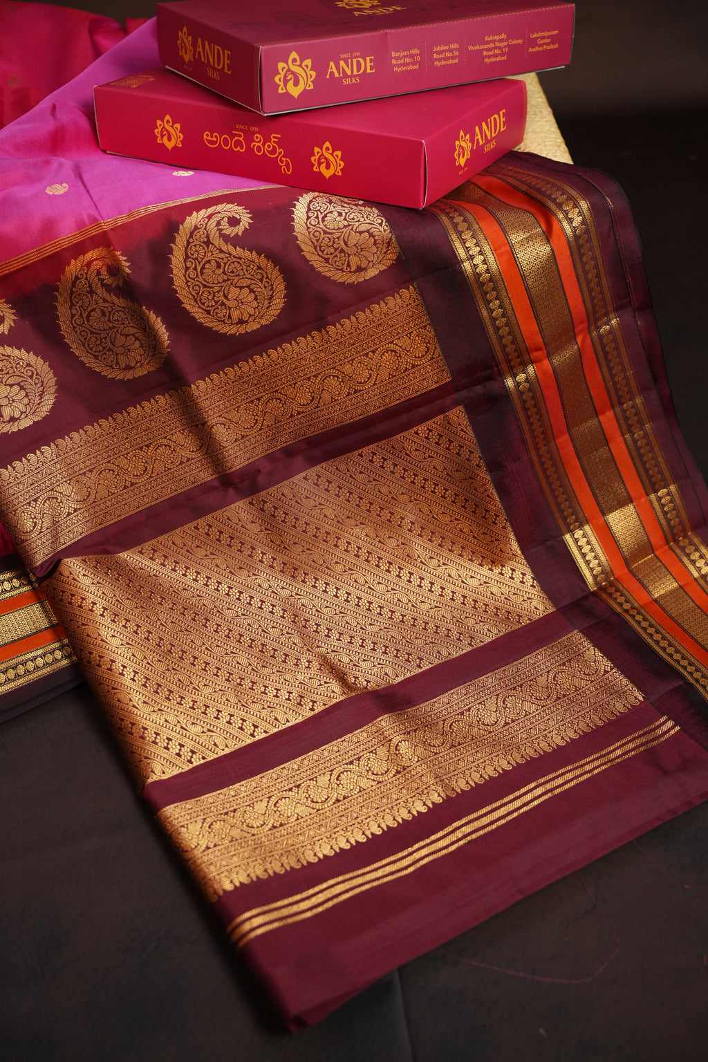 Kanchi Soft Silk Saree with Rich Zari Border