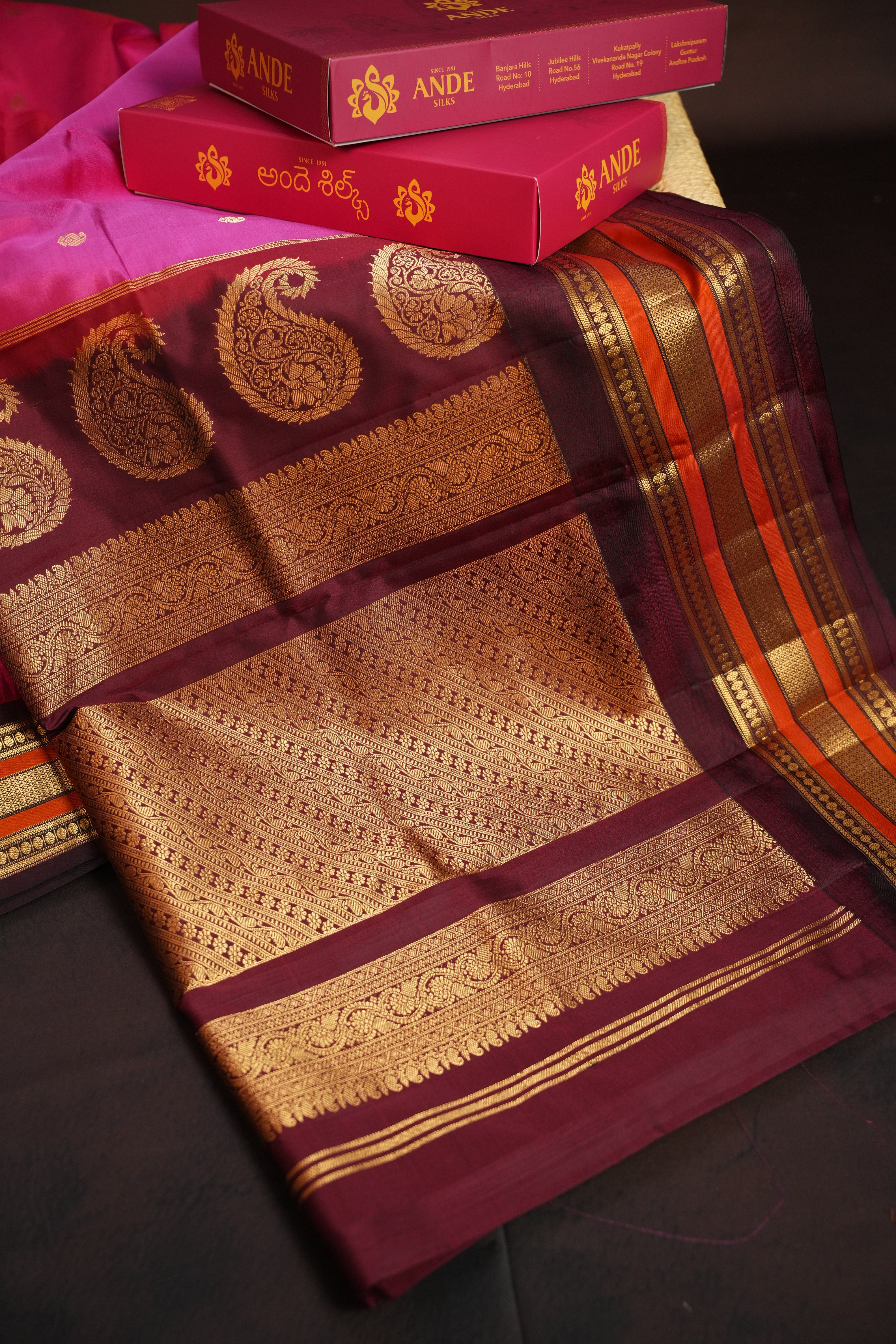 Kanchi Soft Silk Saree with Rich Zari Border