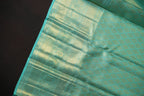 Sea Green Kanchi Pattu Silk Saree with Elegant Gold Zari